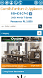 Mobile Screenshot of carrollsfurniturepensacola.com